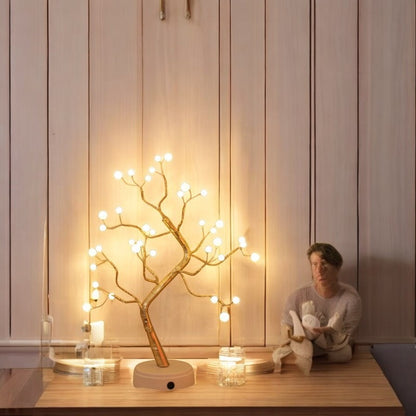 LED Tree USB Table Lamp with Adjustable Branches