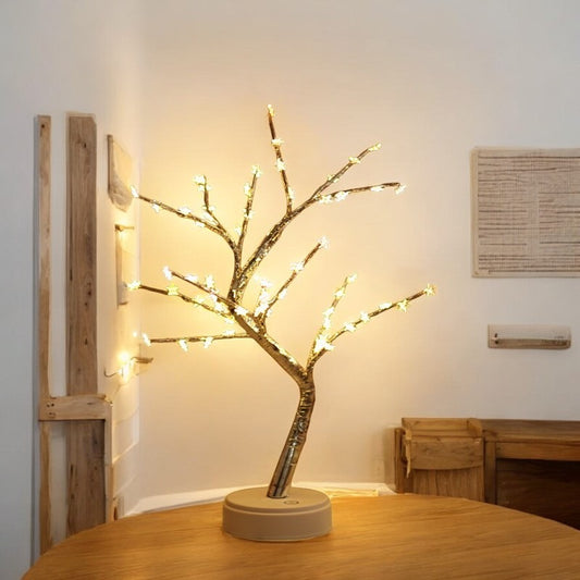 LED Tree USB Table Lamp with Adjustable Branches